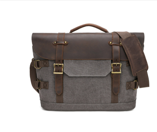 Boulder™ Canvas Schultertasche - Wasserabweisend, Robustes Design, Vintage Stil, Ideal für Alltag