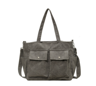 Braga™ Vintage Umhängetasche – Multifunktionale Schultertasche Aus Wachsbeschichtetem Baumwoll-Canvas Und Leder, Ideal Für Laptop