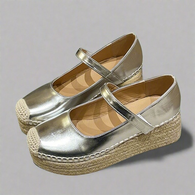 Elegante Damen Keilsandaletten mit Schnallenverschluss