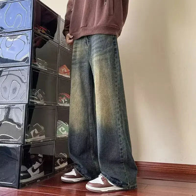 Tom | Lässiger Stil mit Weitem Bein Baggy Jeans