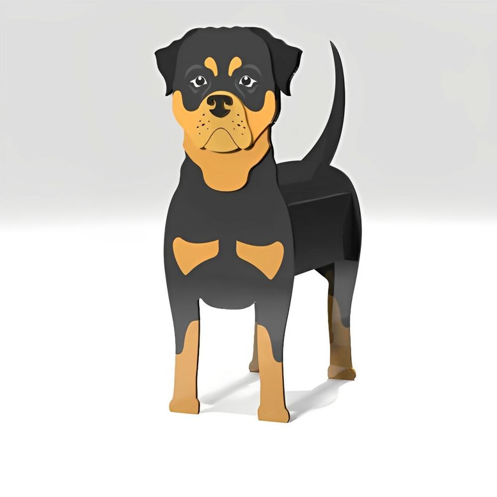 Rottweiler Pflanzentopf