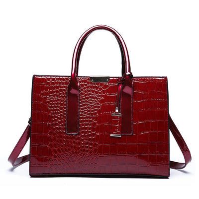 CROCODILE |  Trendige Designer Kroko Handtasche