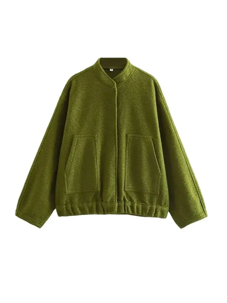 Saira | Oversized Bomberjacke Mit Taschen