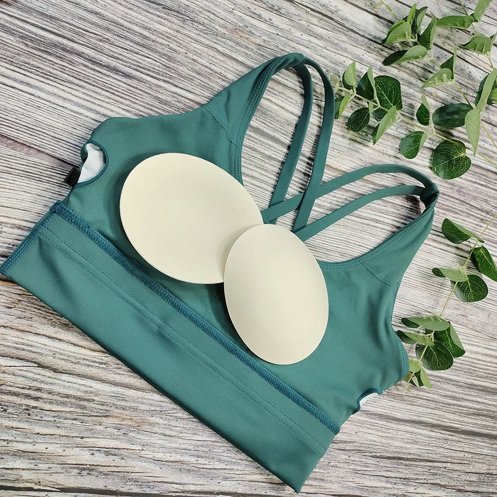 Damen Sport-BH Push-Up Mit Offenem Rücken
