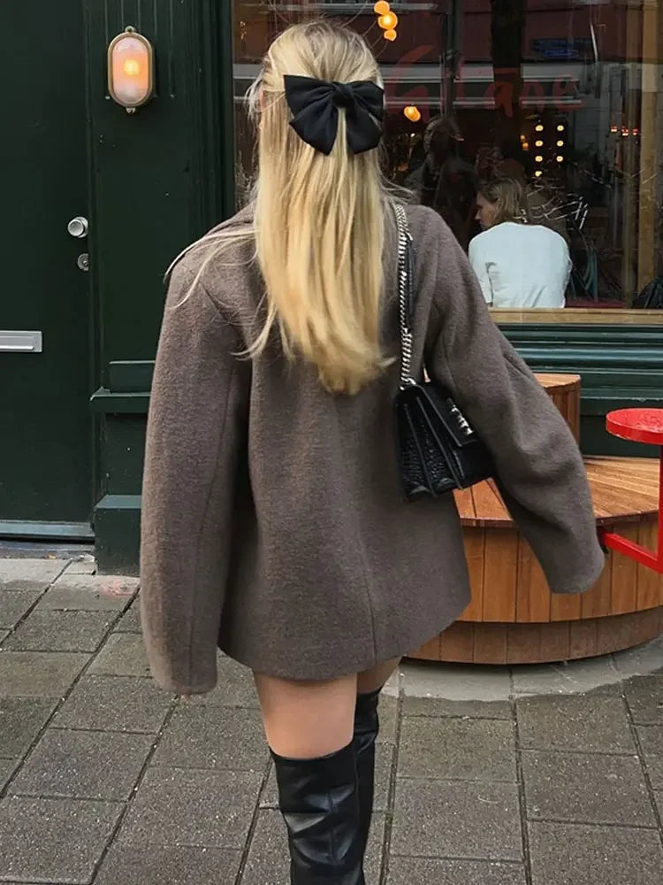 Wanda | Elegantes Revers Oberbekleidung Damenmantel