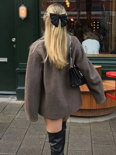 Wanda | Elegantes Revers Oberbekleidung Damenmantel