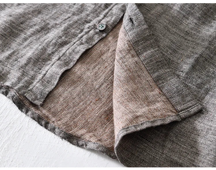 Bequemes Leinenhemd für Herren – Clemente