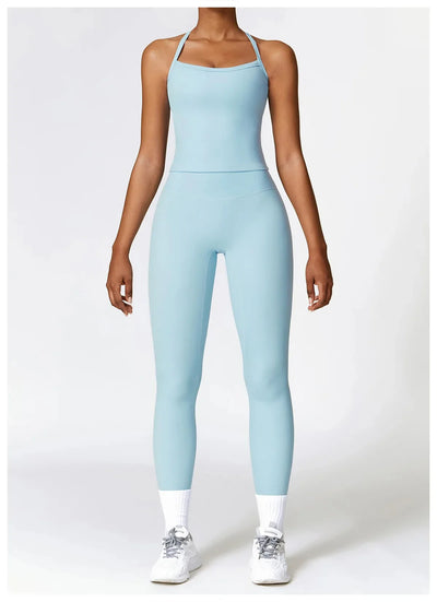 Hochwertige Fitness Kleidung mit Langärmligen Oberteilen und Hochtaillierten Leggings