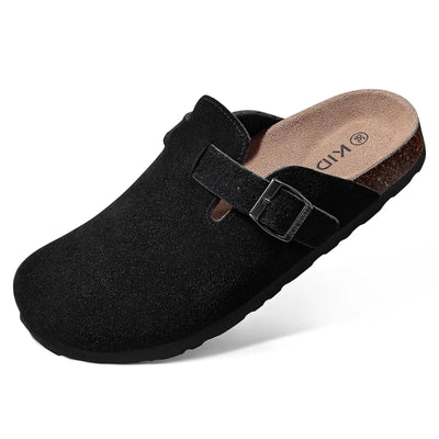 Clark Suede Komfort Clog - Karamellfarbenes Wildleder mit Ergonomischem Kork-Fußbett
