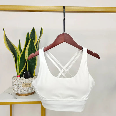 Damen Sport-BH Push-Up Mit Offenem Rücken