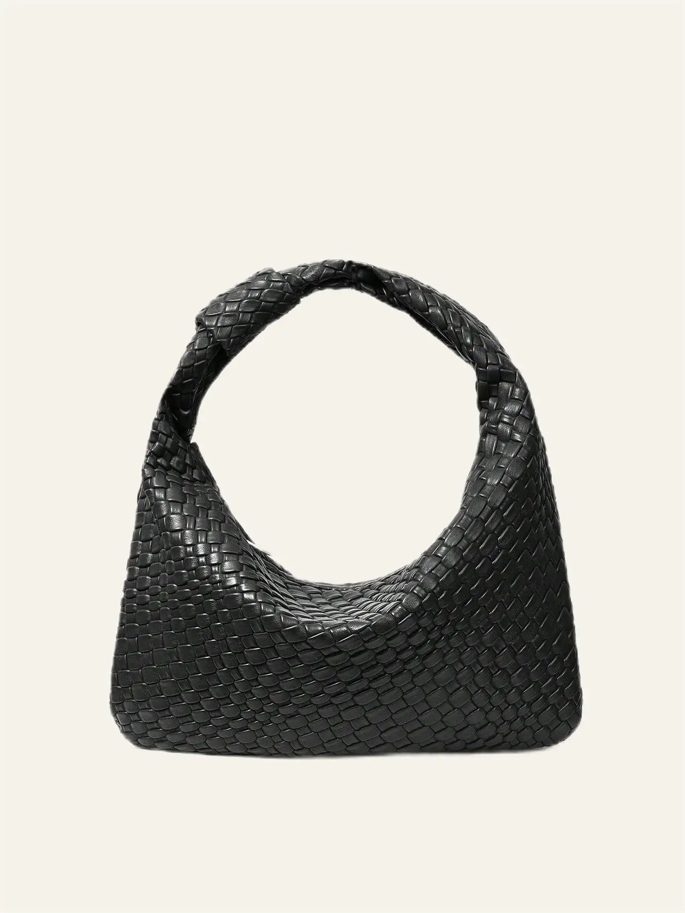 Hochwertige Silberne Damenhandtasche mit Knotendekoration - Perfekt für Einkaufen, Dates und Hochzeiten