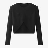 Schwarzes Stricktop