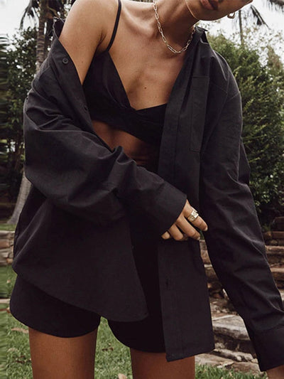 Elegantes dreiteiliges Damen-Ensemble aus Leinen – Sophia