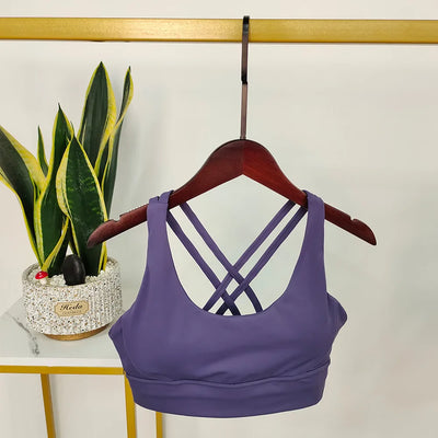 Damen Sport-BH Push-Up Mit Offenem Rücken