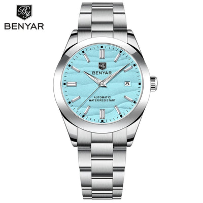 BENYAR BY-5208 40mm Automatik-Uhr, 316L Edelstahl, 50m Wasserdicht, Männermechanik