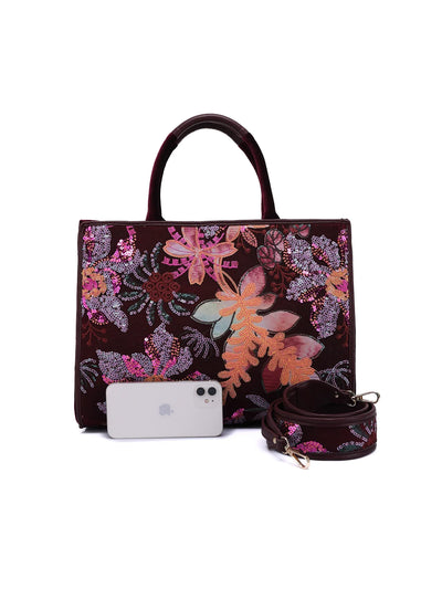 Damen Tote Bag Mit Glitzerndem Muster, Große Kapazität, Ideal Für Feste, Weihnachten Und Dates