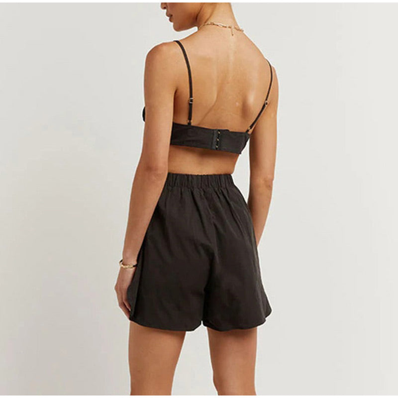 Elegantes dreiteiliges Damen-Ensemble aus Leinen – Sophia