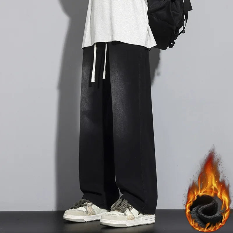 Herren Baggy Jeans | Verstellbarer Kordelzug