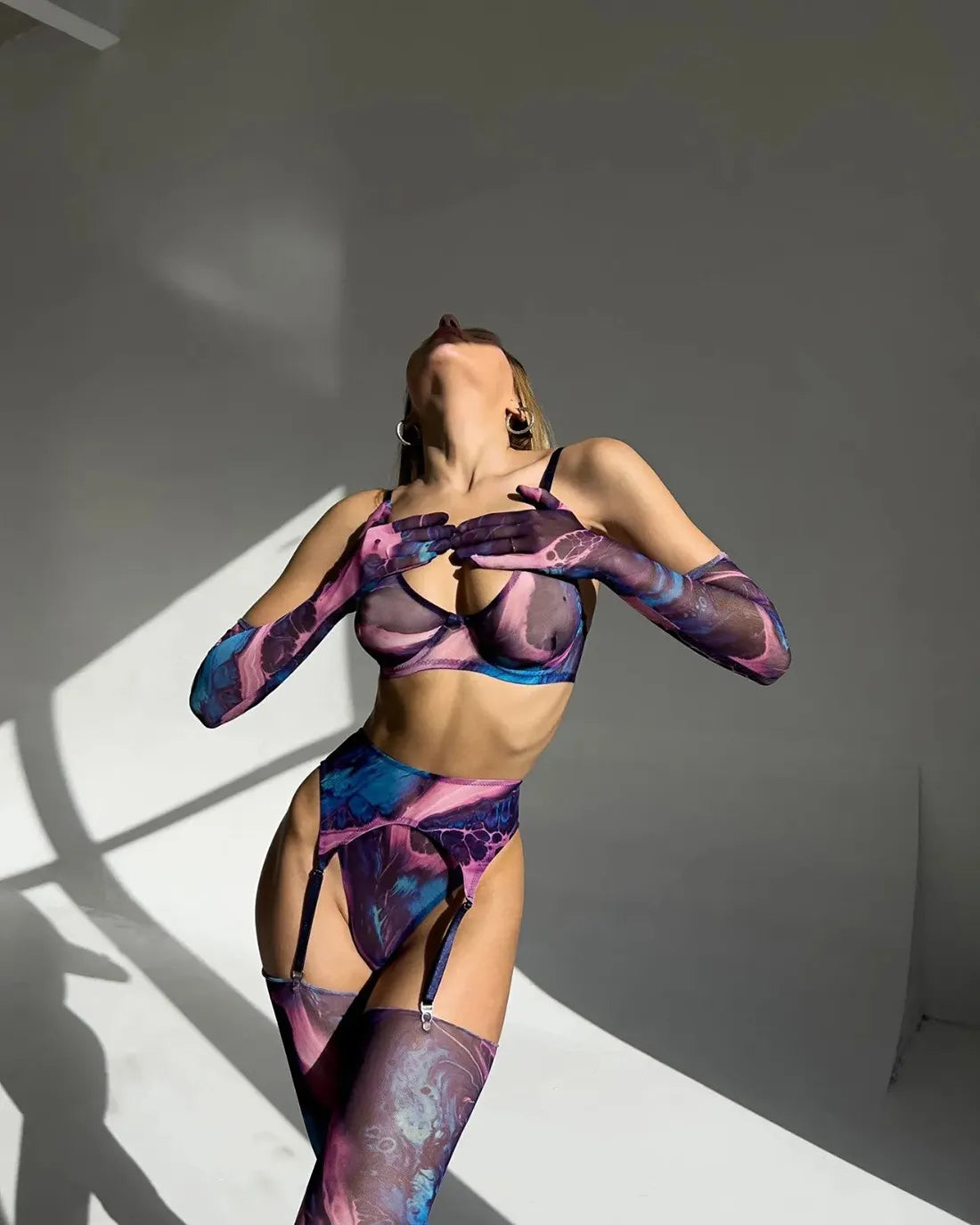 Serena™ | 5-teiliges Tie Dye Dessous Set – Sinnlichkeit in lebendigen Farben