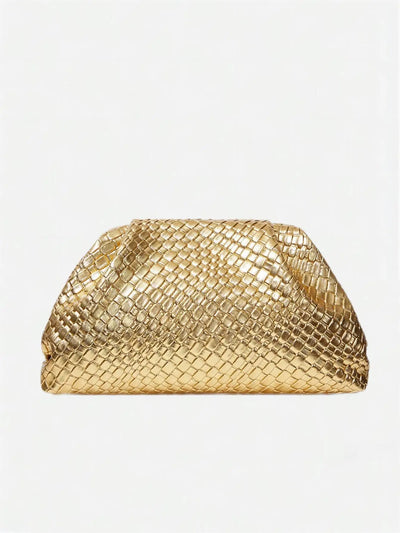 Elegante Hochwertige Gewebte Clutch, Leicht Und Geräumig, Ideal Für Hochzeiten Und Feierlichkeiten