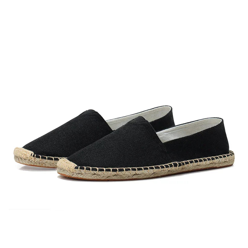 Marino™ Leinen-Espadrilles – Atmungsaktive Slipper Mit Elastischen V-Einsätzen und Gepolsterter Innensohle