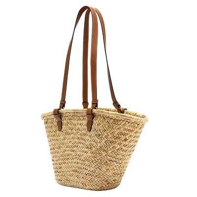 Luxus Strohtasche Damen – Große Strandtasche Sommer 2025 Shopper Design