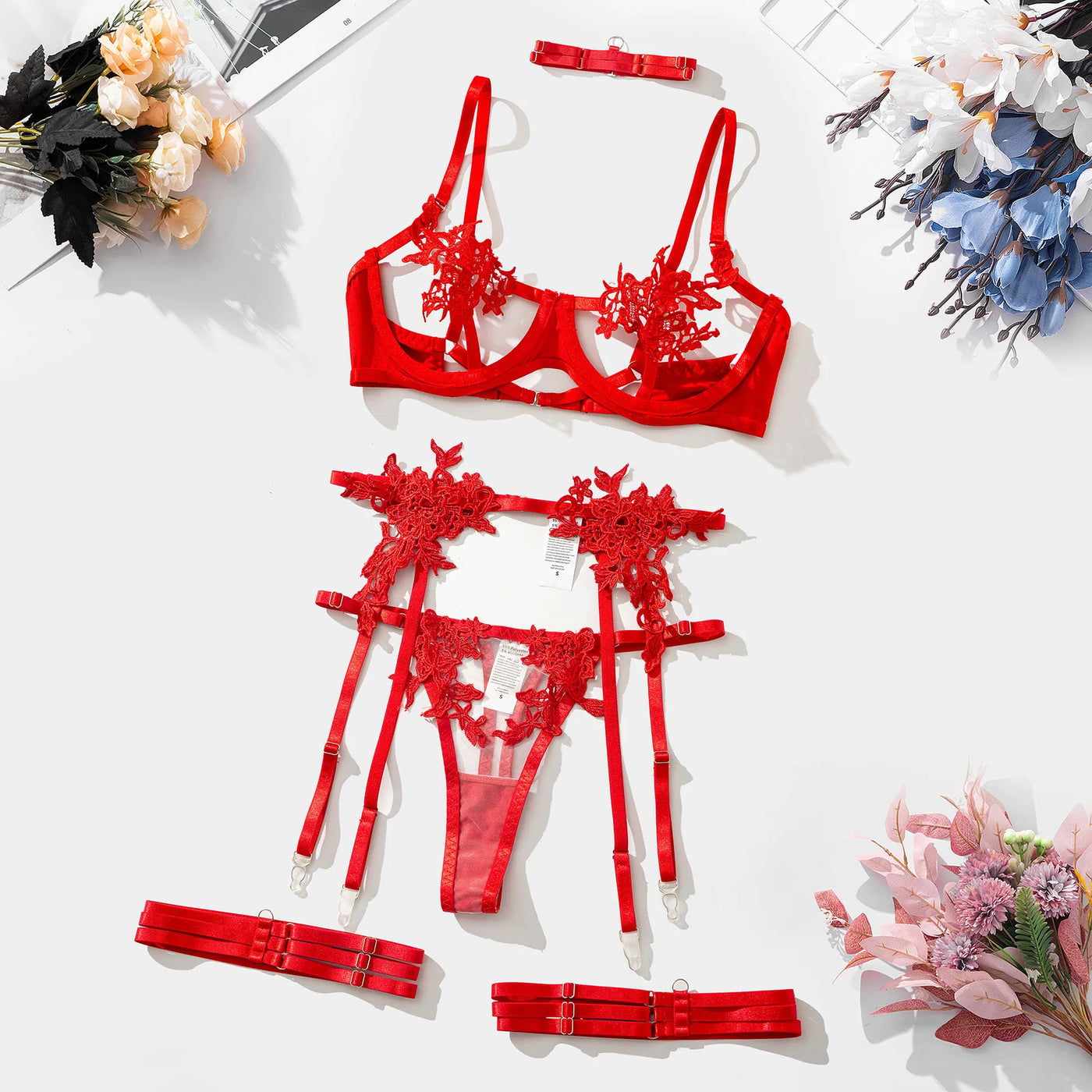 Elena™ | 3-teiliges Französisches Dessous-Set – Eleganz und Sinnlichkeit vereint