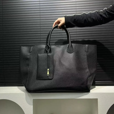Damen Modische Vegane Leder Oversized Handtasche – Großes Volumen, Vielseitige Einkaufstasche