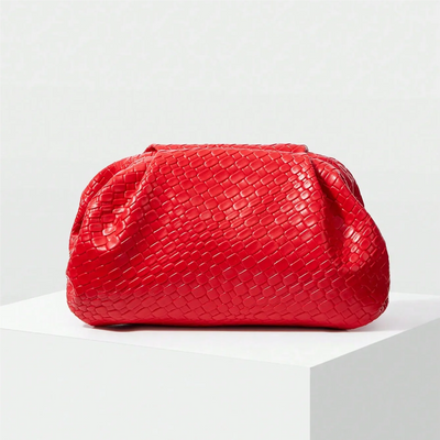 Elegante Hochwertige Gewebte Clutch, Leicht Und Geräumig, Ideal Für Hochzeiten Und Feierlichkeiten