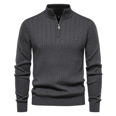 Herren Premium Zipper Pullover – Warm, Pflegeleicht und Stilvoll