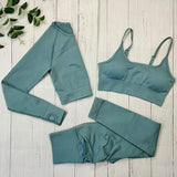 3PCS Blau Grun