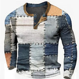 Blau/Weiß/Braun (genähtes Modell)