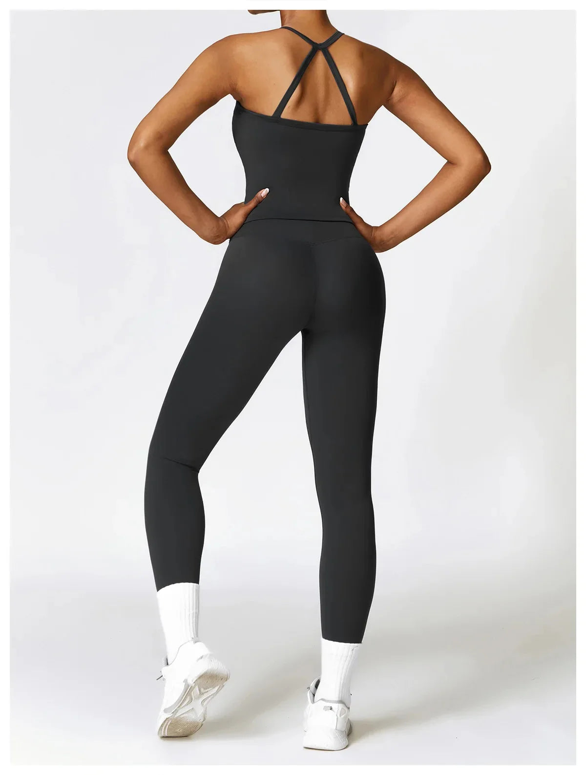 Hochwertige Fitness Kleidung mit Langärmligen Oberteilen und Hochtaillierten Leggings