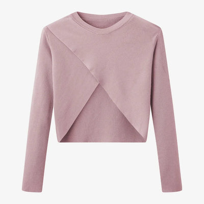 Elegantes Satinkleid - Stricktop-Kombinationsset