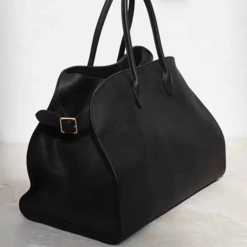 Hochwertige Leder-Handtasche Mit Großer Kapazität – Modische Cowhide Umhängetasche Für Beruf & Reisen