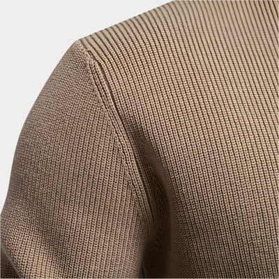 Strickpullover mit Knöpfen für Herren