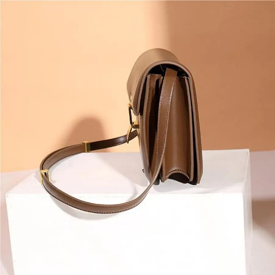 Modische Quadratische Crossbody Tasche Mit Schlossverschluss Für Damen – Vielseitig Und Geräumig