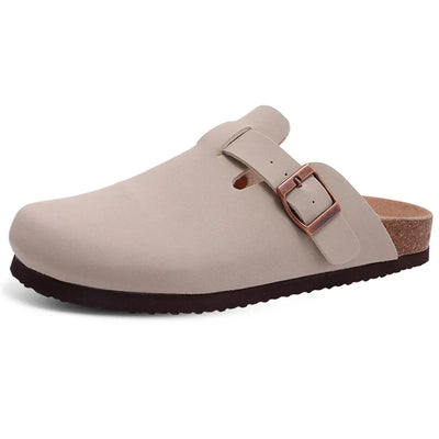 Clark Suede Komfort Clog - Karamellfarbenes Wildleder mit Ergonomischem Kork-Fußbett