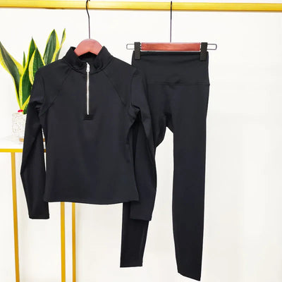 Hochwertige Damen Yoga Leggings Set