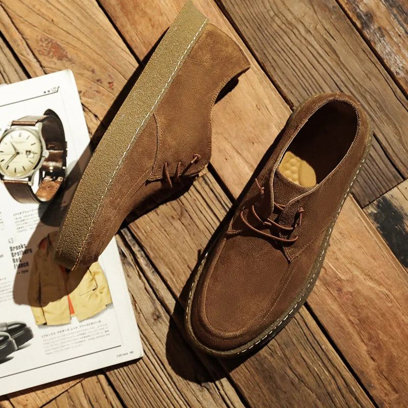 Harper™ Mokassin-Sneaker Aus Wildleder Mit Gummisohle - Smart Casual Stil In Taupe