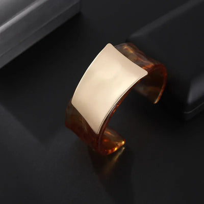 Elegante Statement Damen Armreif Manschette Gold Silber