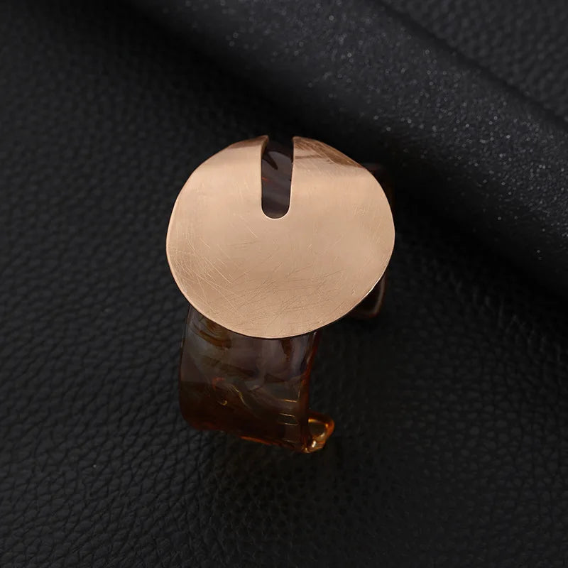 Vintage Chunky Damen Armreif Harz Statement Schmuck