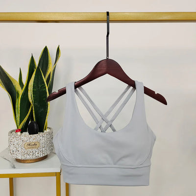 Damen Sport-BH Push-Up Mit Offenem Rücken