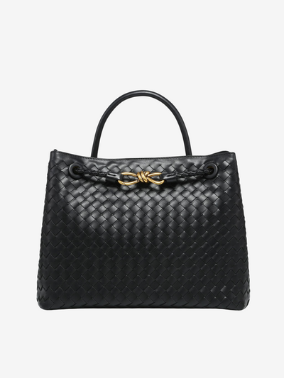 Vivienne | Klassische Oversized Woven Bag Aus Veganer Leder