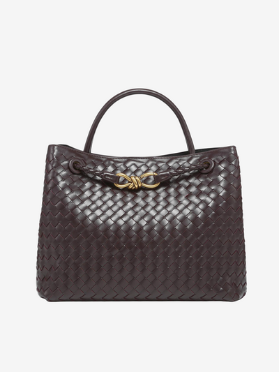 Vivienne | Klassische Oversized Woven Bag Aus Veganer Leder