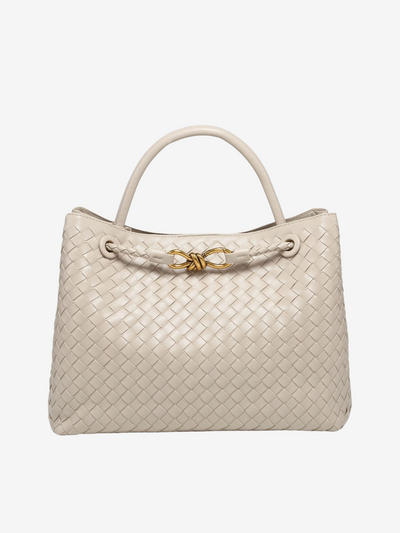 Vivienne | Klassische Oversized Woven Bag Aus Veganer Leder
