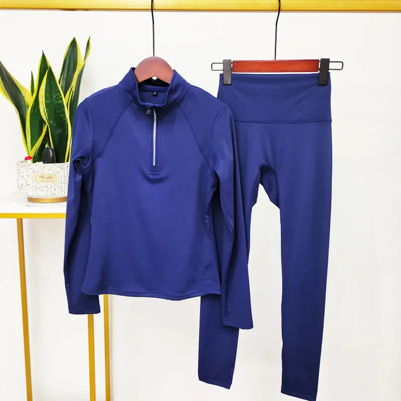 Hochwertige Damen Yoga Leggings Set