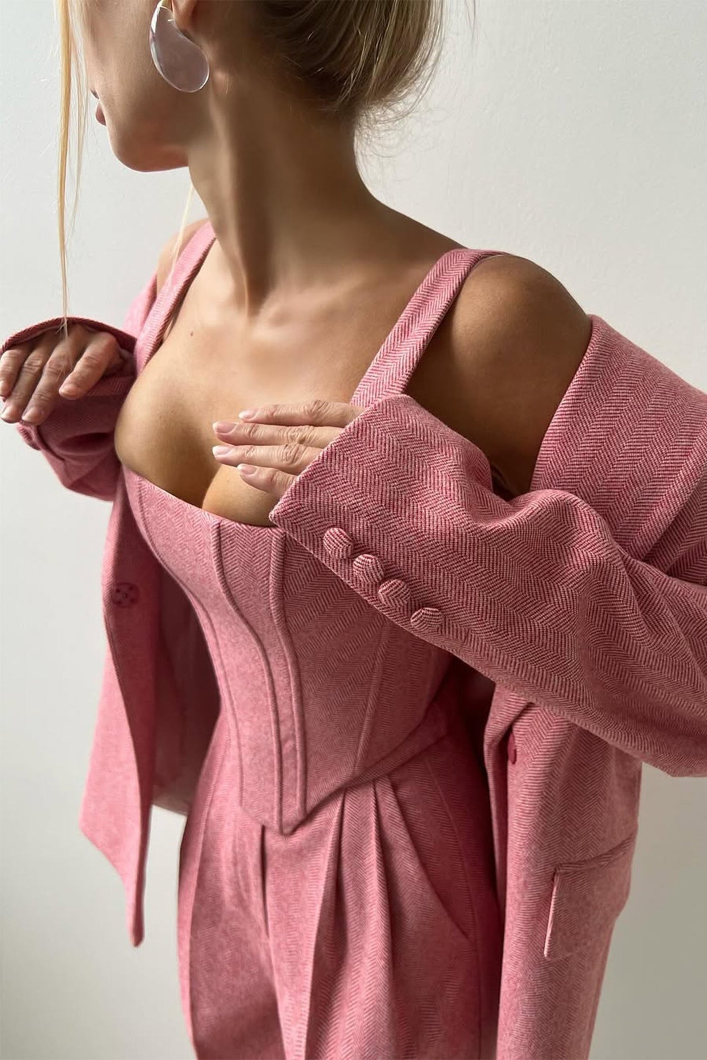 Dolce- Dreiteiliges Set mit doppelreihigem Blazer