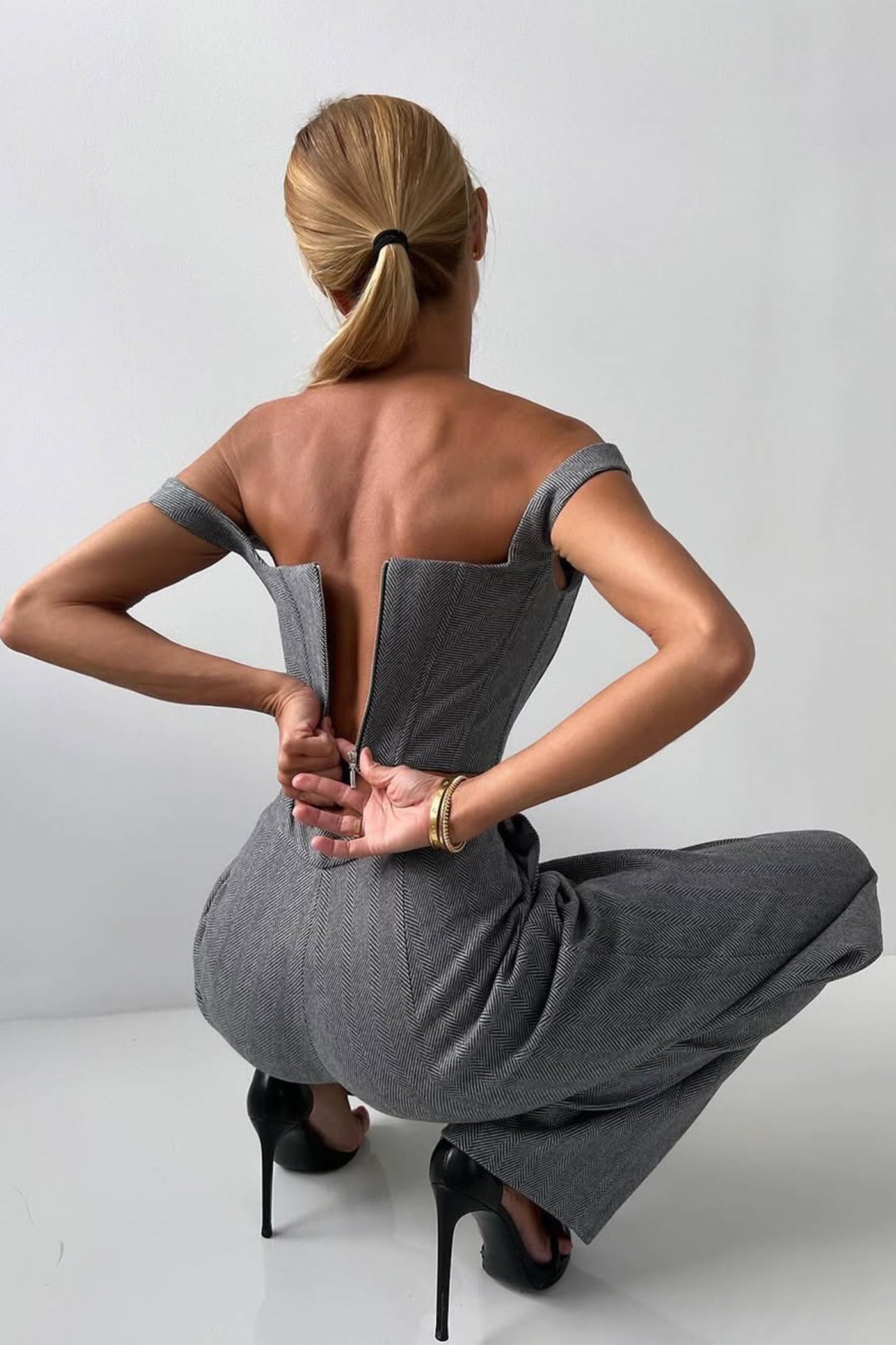 Dolce- Dreiteiliges Set mit doppelreihigem Blazer