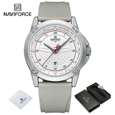 NAVIFORCE NF8031 Herren Sportuhr Silikonband, Wasserdicht, Stoßfest, Quarz mit Datum